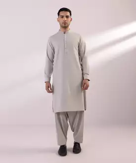 Embroidered Wash & Wear Suit