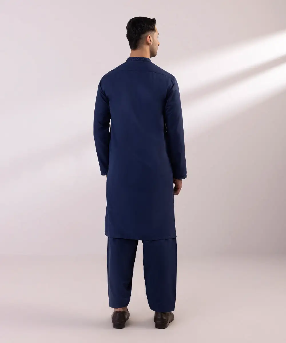 Embroidered Wash & Wear Suit