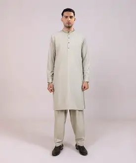 Embroidered Wash & Wear Suit