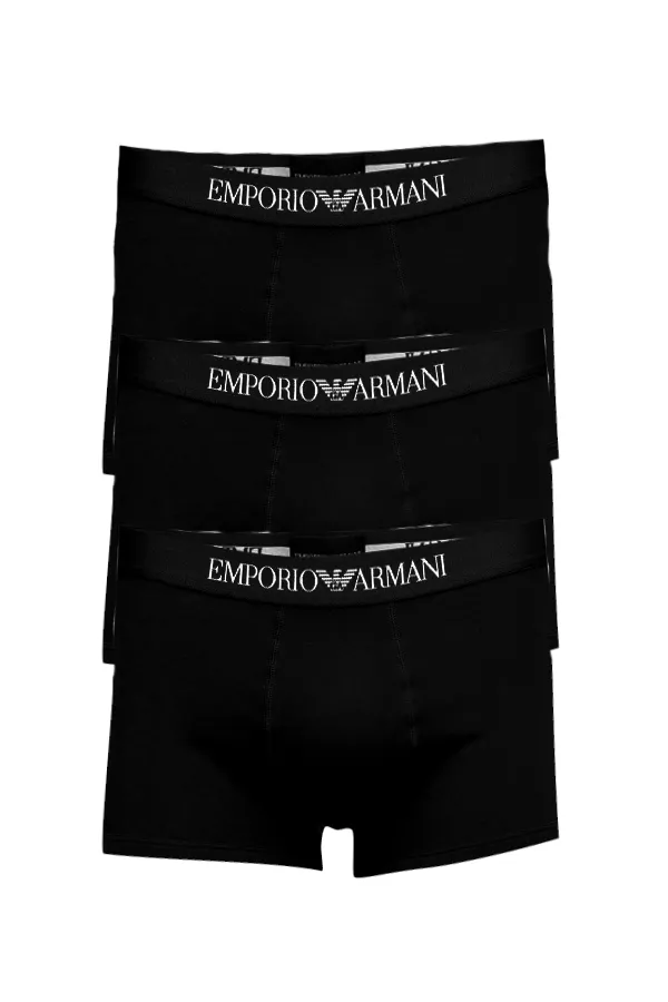 Emporio Armani Trunks 3-Pack Nero