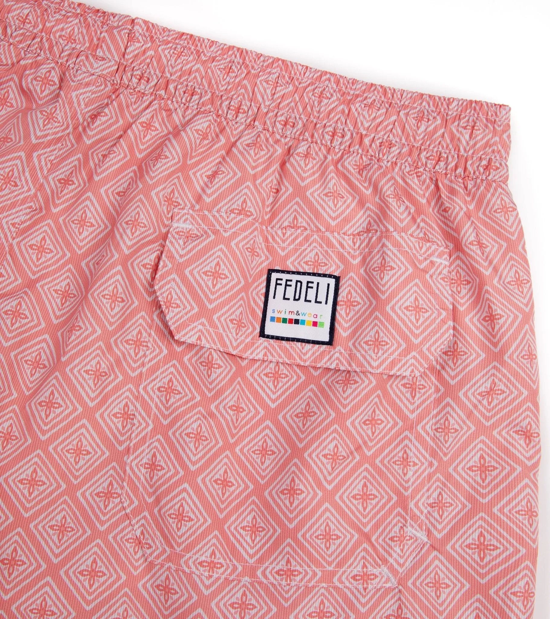 Fedeli Square Swimming Trunks: Pink