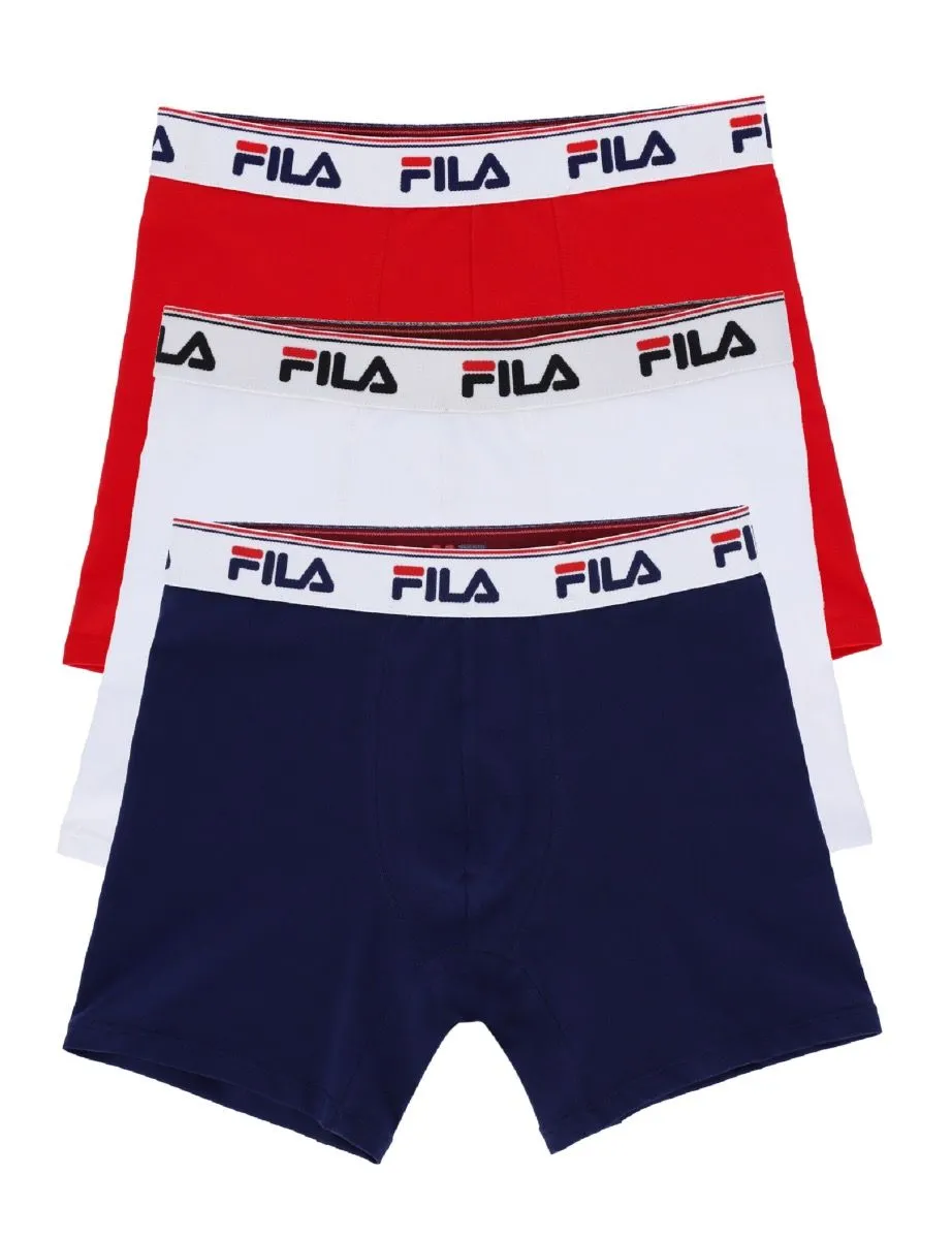 Fila Tristan 3-Pack Trunks Shorts Navy/White/Red