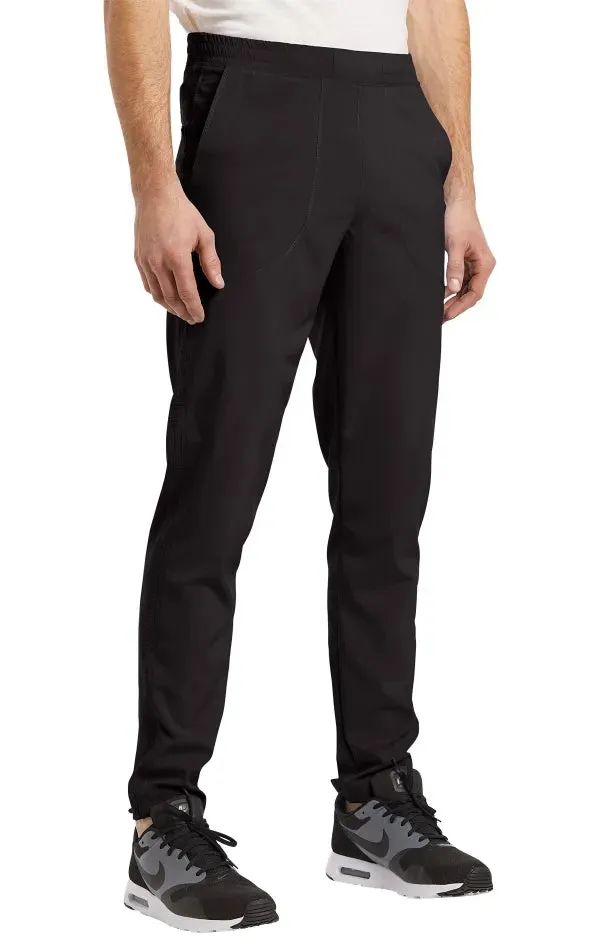 Fit Men's elastic waistband pant black