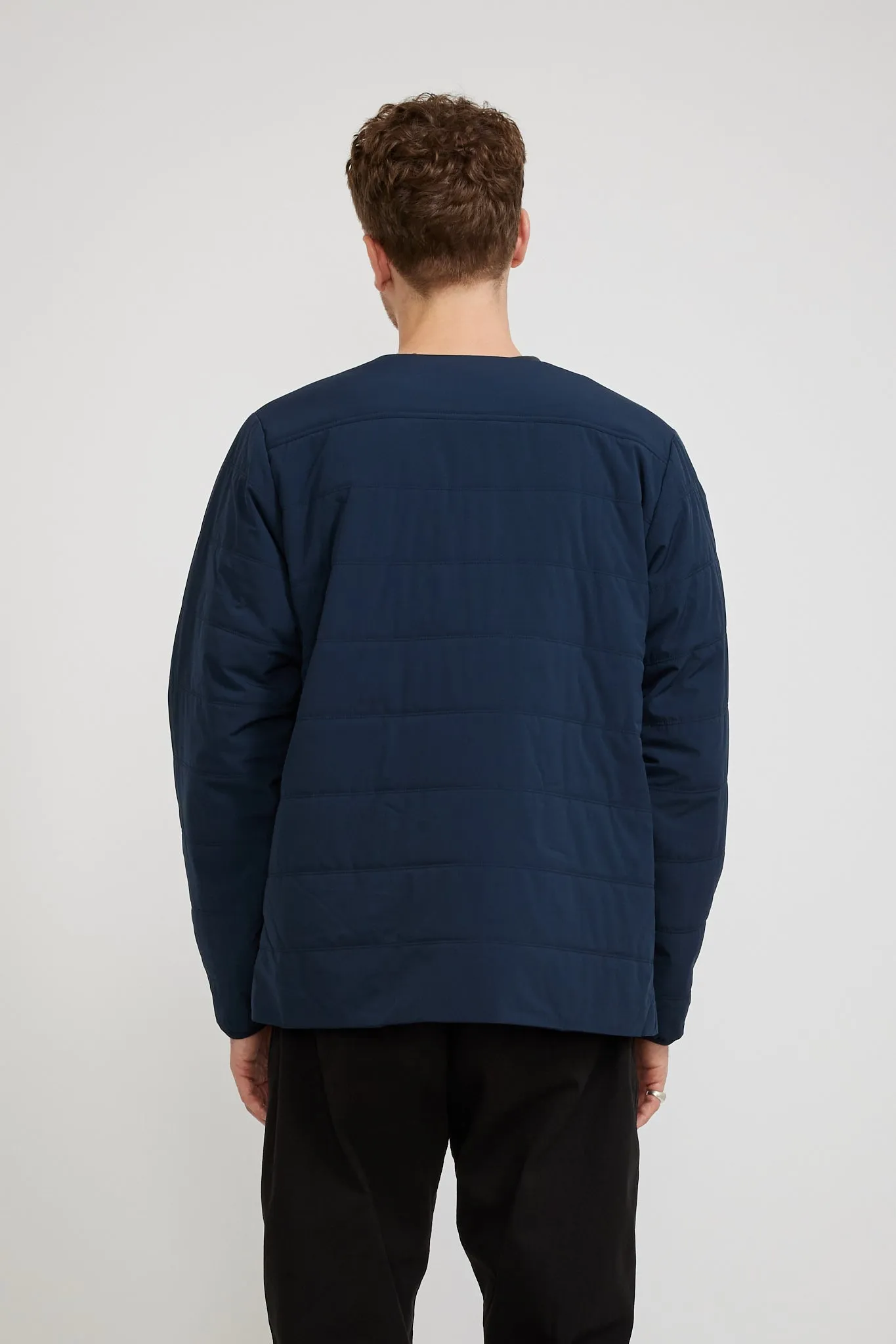 Flexible Insulated Cardigan Navy