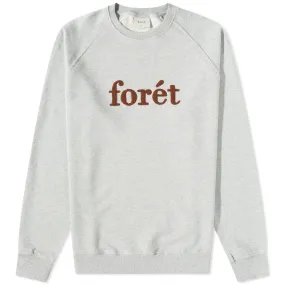 Foret Spruce Logo Crew SweatLight Grey Melange