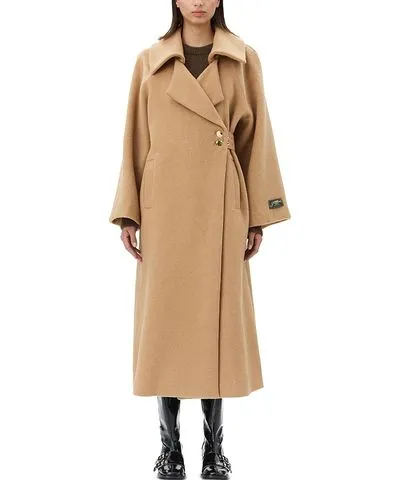 Ganni Wool Blend Coat