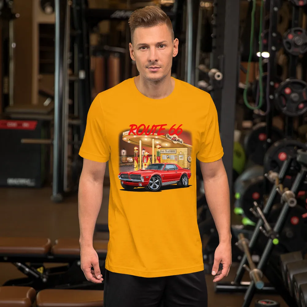 Gas Station Mercury Cougar Short-Sleeve Unisex T-Shirt