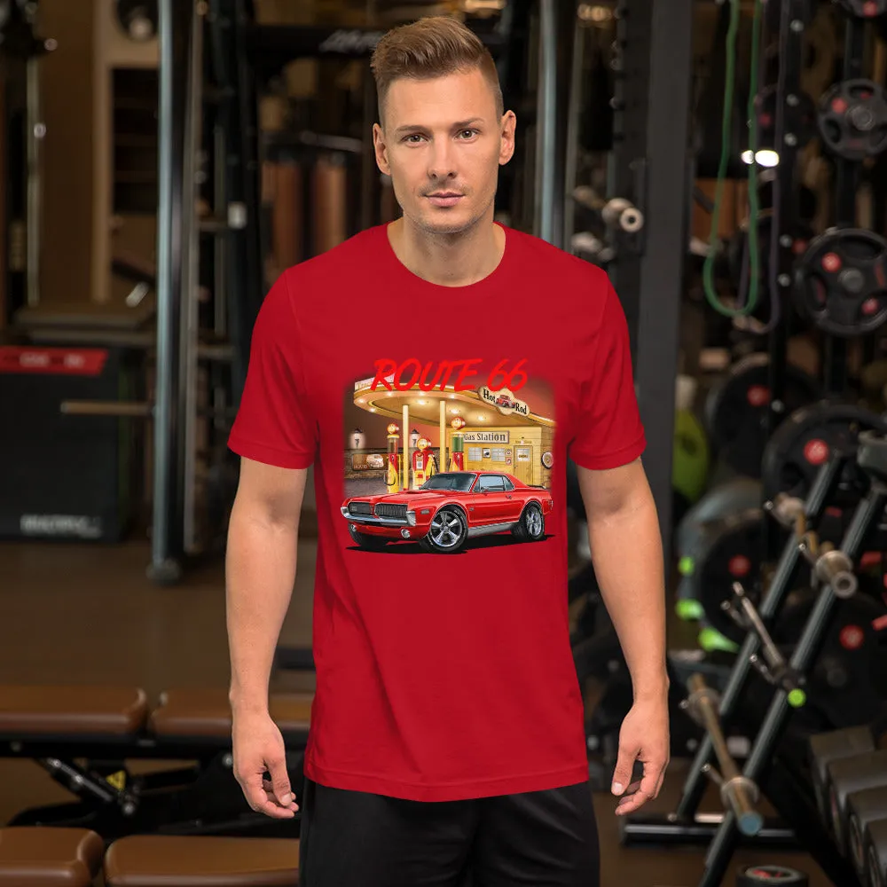 Gas Station Mercury Cougar Short-Sleeve Unisex T-Shirt