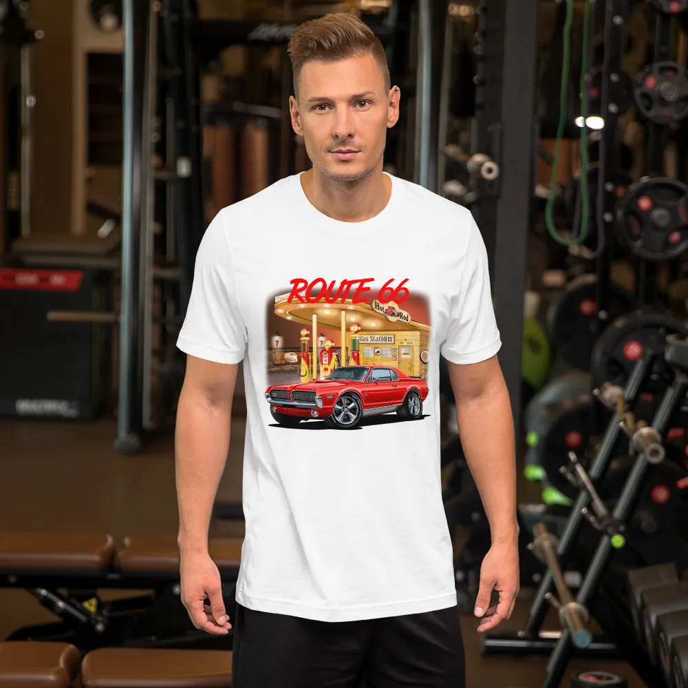 Gas Station Mercury Cougar Short-Sleeve Unisex T-Shirt