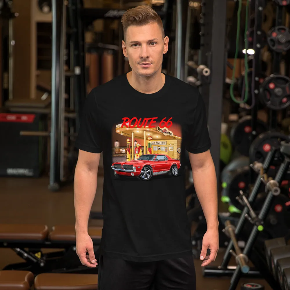 Gas Station Mercury Cougar Short-Sleeve Unisex T-Shirt