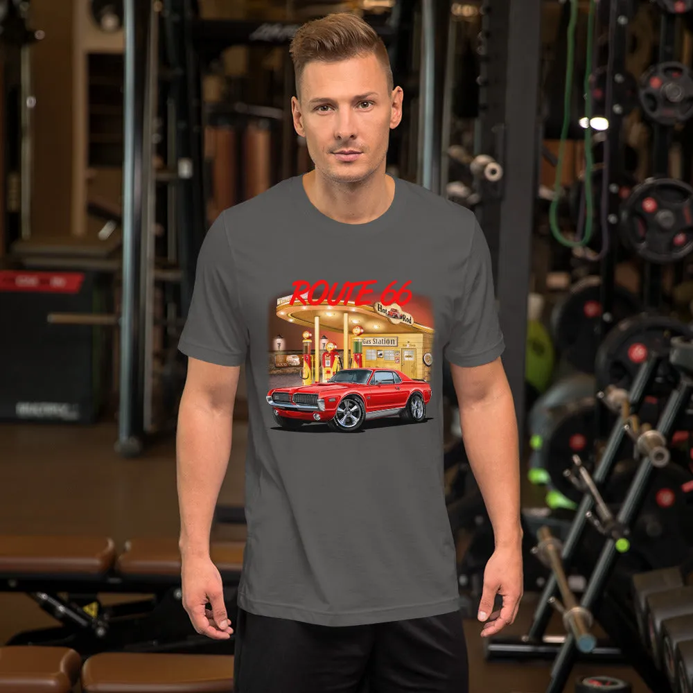 Gas Station Mercury Cougar Short-Sleeve Unisex T-Shirt