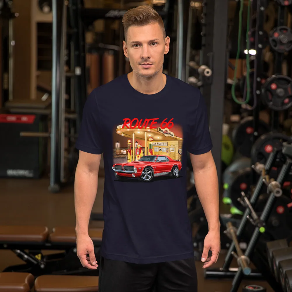 Gas Station Mercury Cougar Short-Sleeve Unisex T-Shirt