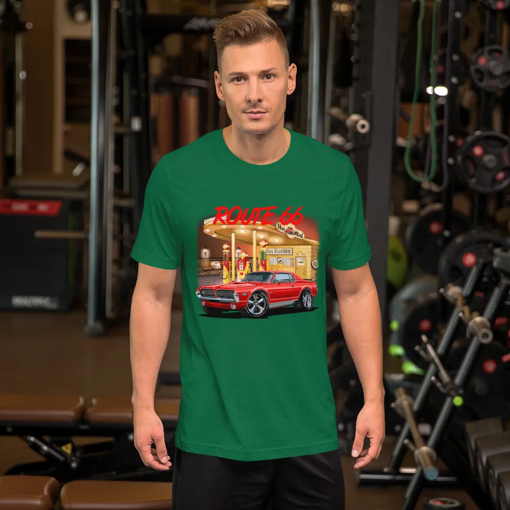 Gas Station Mercury Cougar Short-Sleeve Unisex T-Shirt