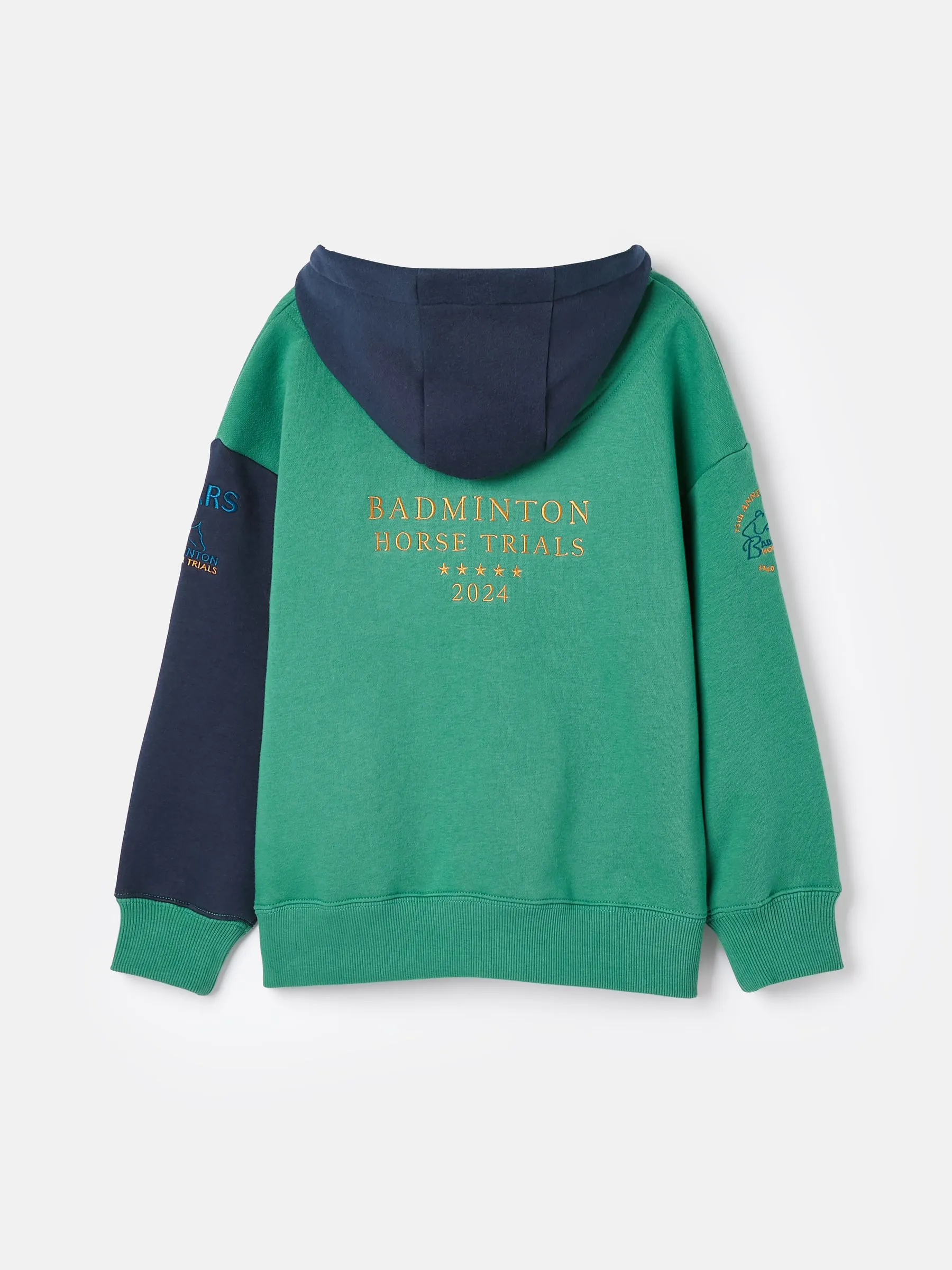 Green & Navy Boys' Jersey Hoodie