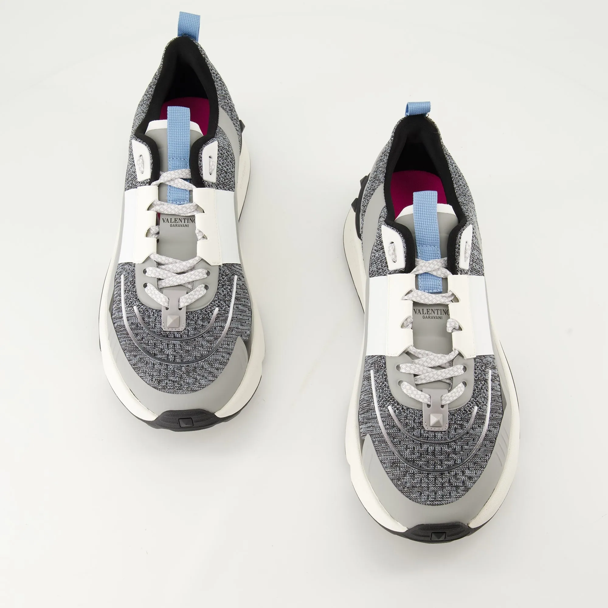 Grey Technical Fabric Sneakers