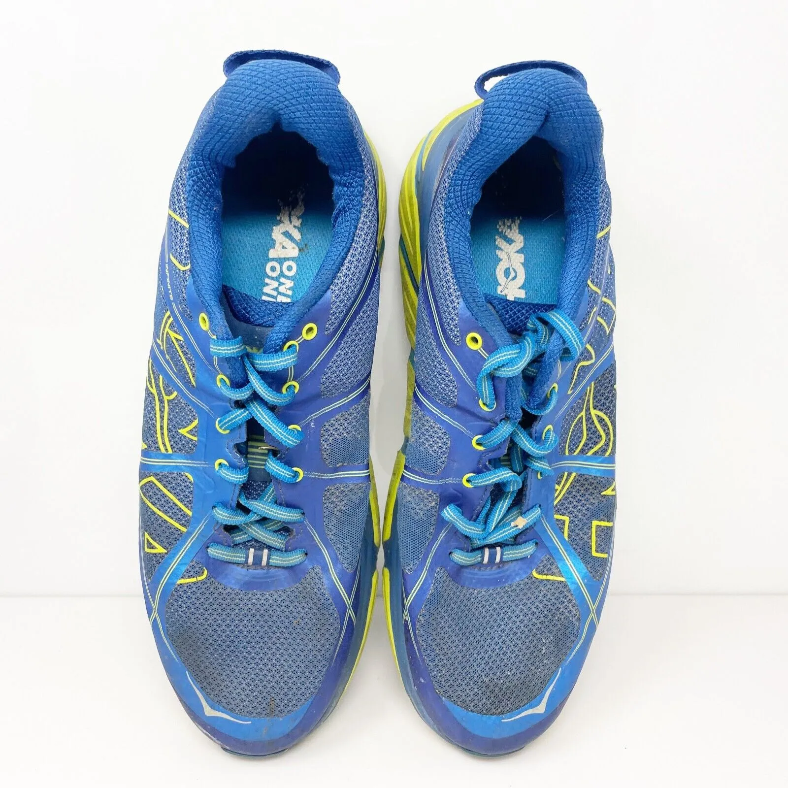 Hoka One One Mens Infinite 1009648 TBAC Blue Running Shoes Sneakers Size 10.5