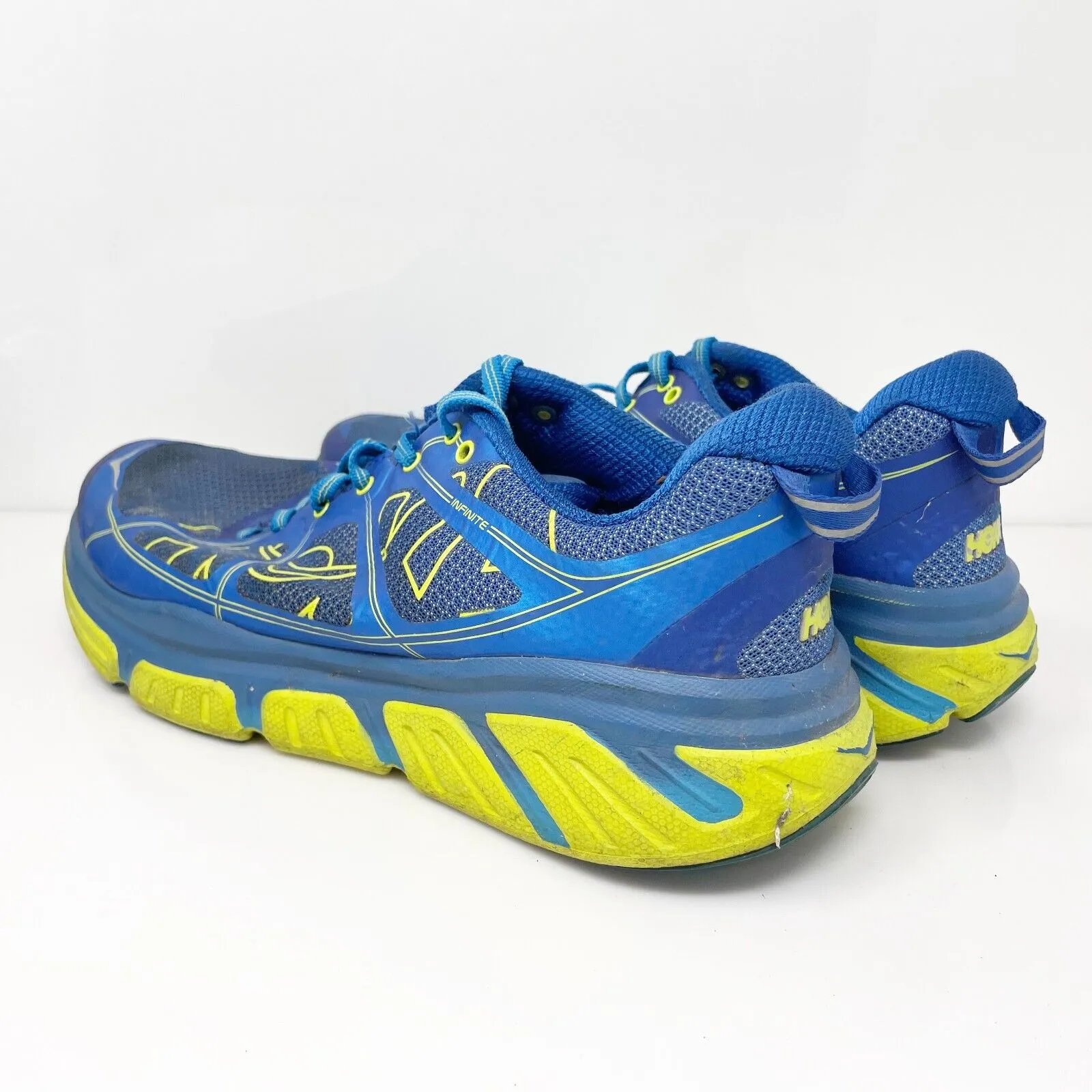 Hoka One One Mens Infinite 1009648 TBAC Blue Running Shoes Sneakers Size 10.5