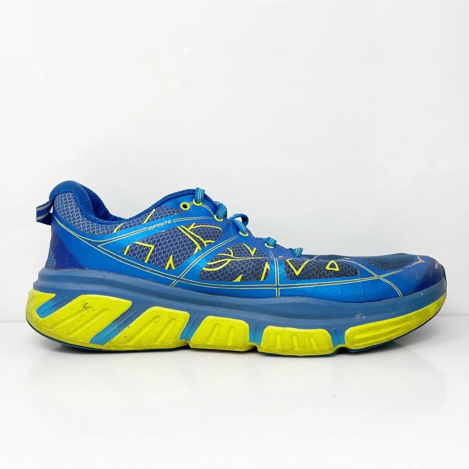 Hoka One One Mens Infinite 1009648 TBAC Blue Running Shoes Sneakers Size 10.5