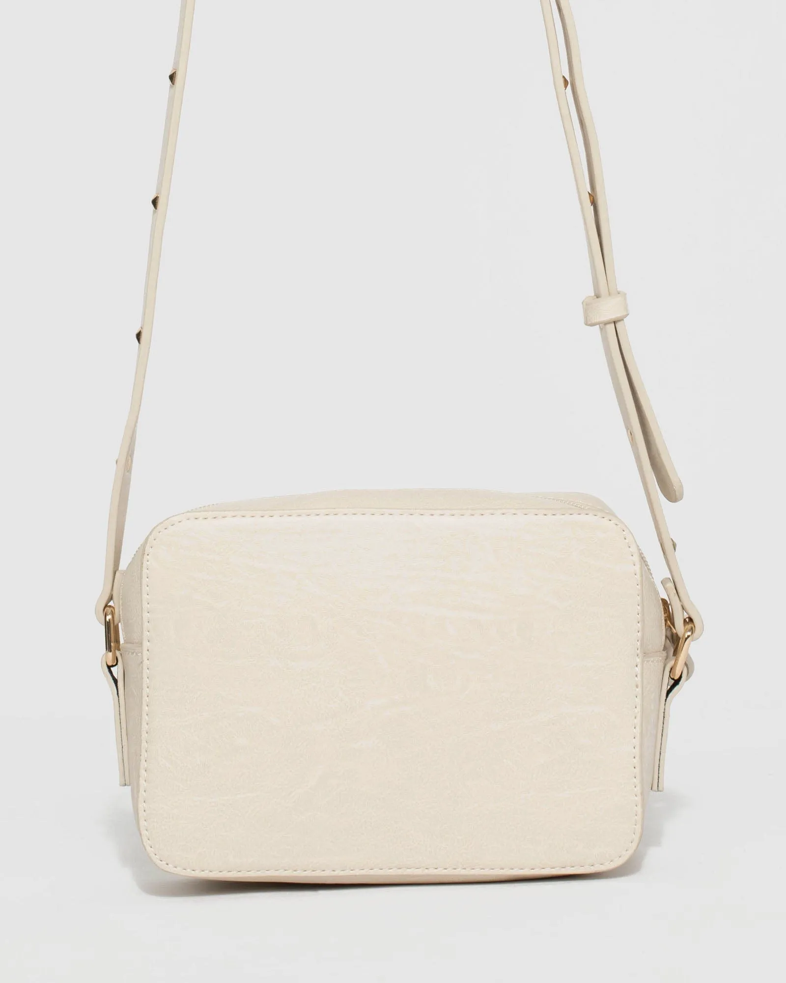 Ivory Chloe Stud Crossbody Bag