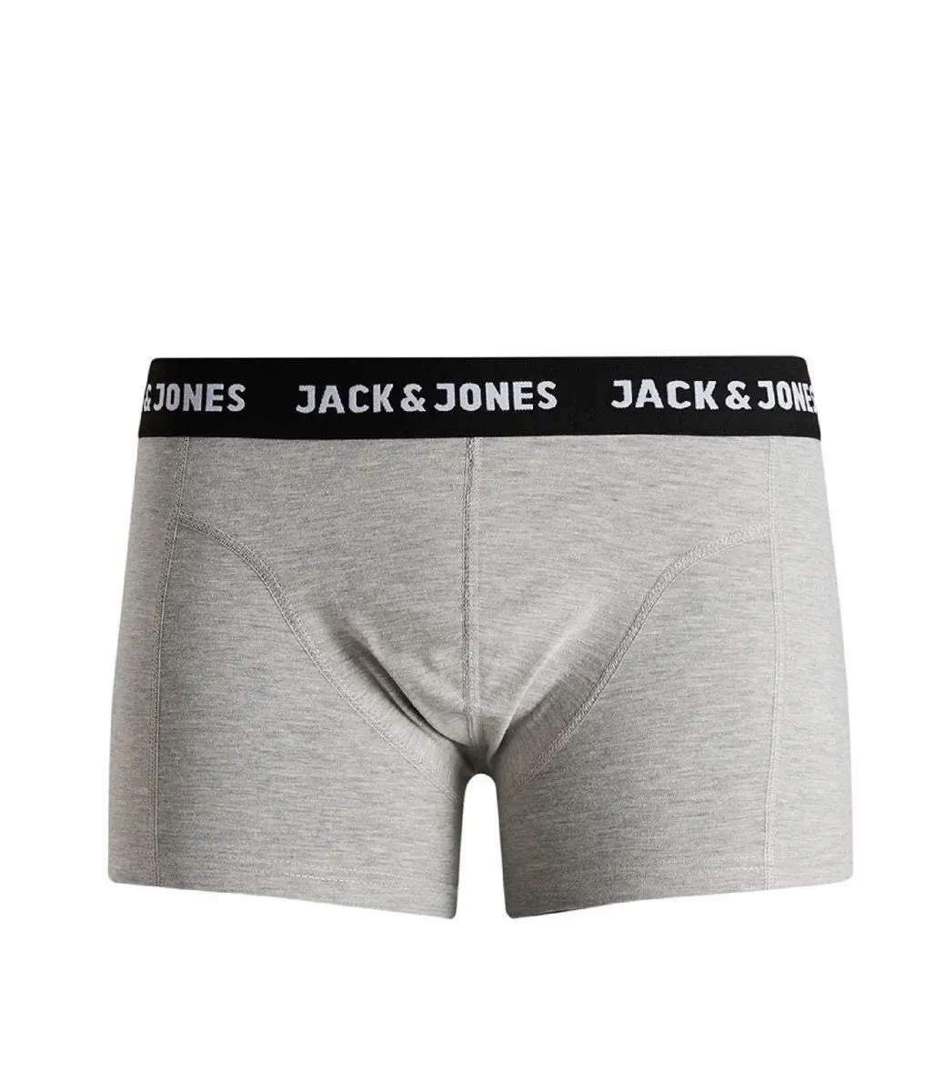 Jack & Jones Anthony 3-Pack Trunks Shorts Black Blue Grey