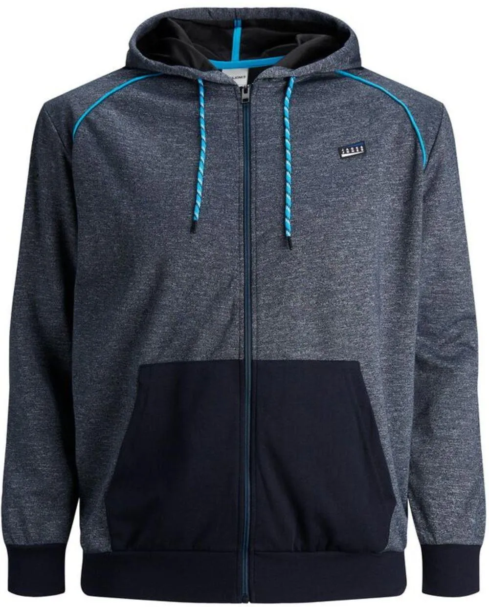 Jack & Jones Core Range Colts Zip Through Hoody - Blue