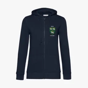 Jesus College Ladies Organic Embroidered Zip Hoodie