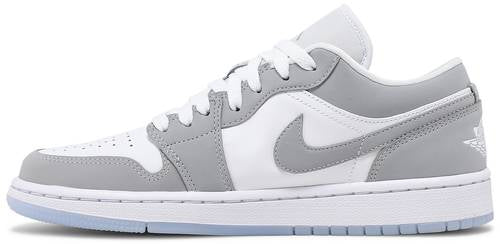 Jordan 1 Low White Wolf Grey Womens