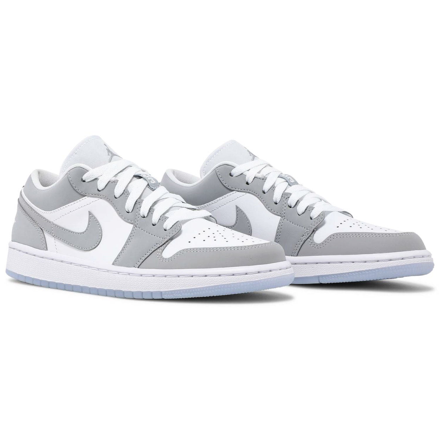 Jordan 1 Low White Wolf Grey Womens