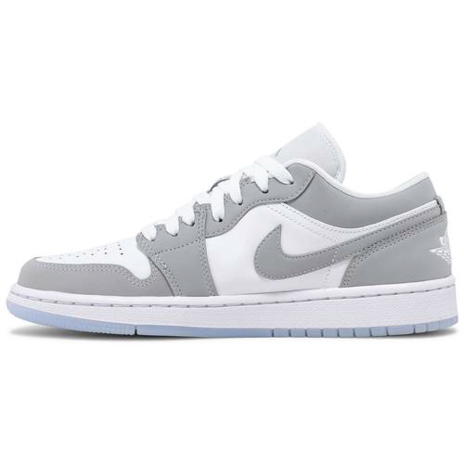 Jordan 1 Low White Wolf Grey Womens