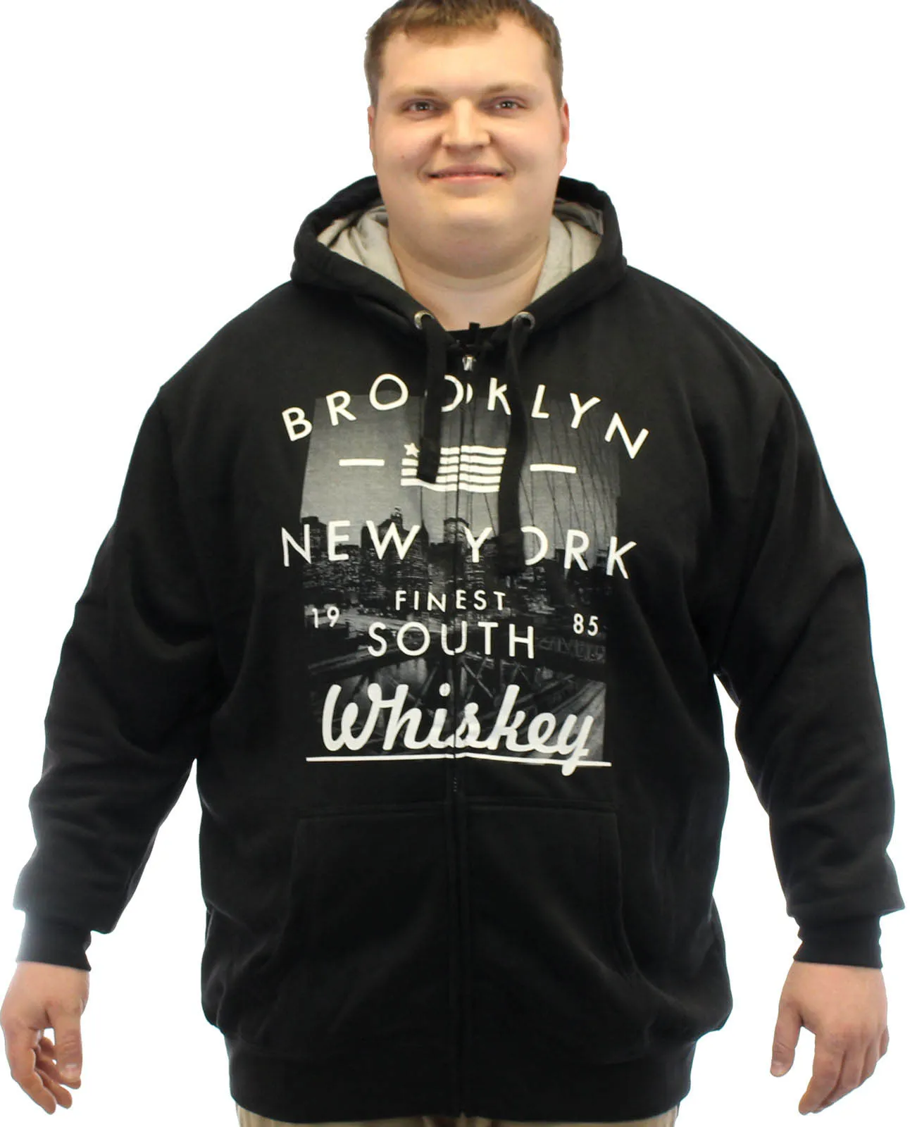 Kam Big Mens Brooklyn Hoody - Black