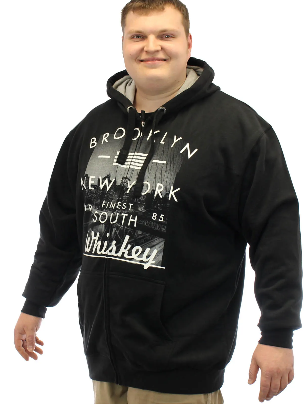 Kam Big Mens Brooklyn Hoody - Black