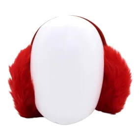 Karl Donoghue Red Shearling & Suede Earmuffs