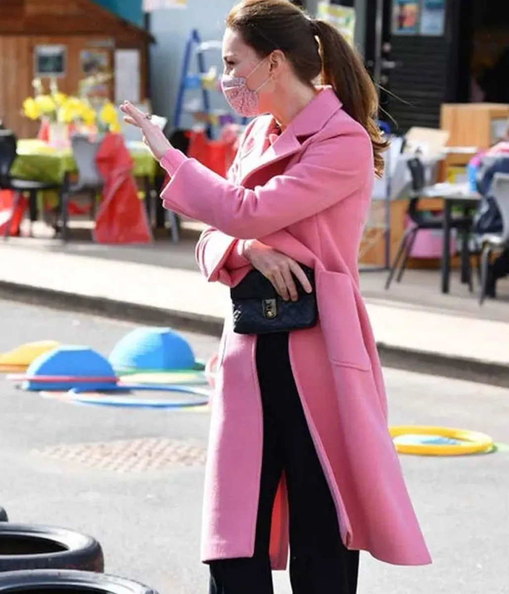 Kate Middleton Duchess of Cambridge Pink Coat