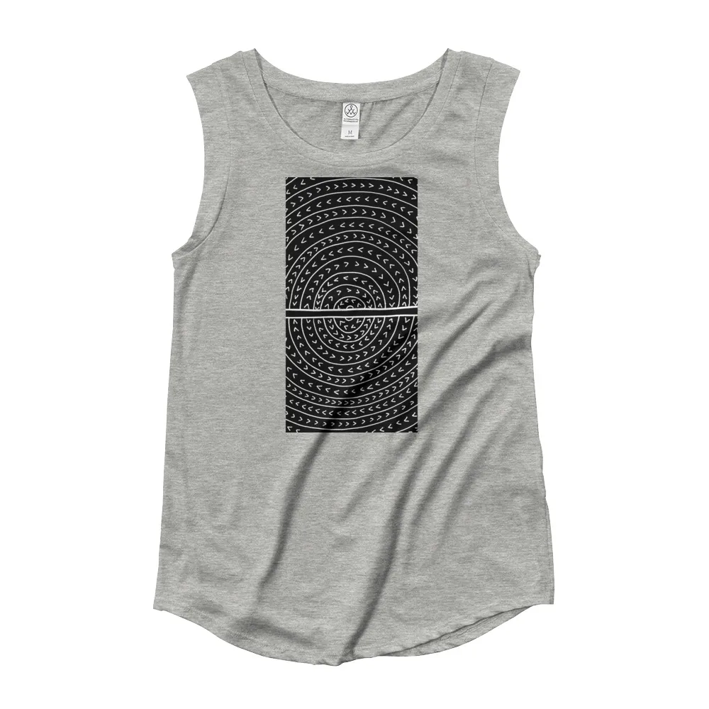 Ladies’ Cap Sleeve T-Shirt Vowel O