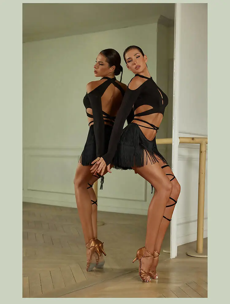 Latin Fantasy Dancewear | Blue/Black | 23115