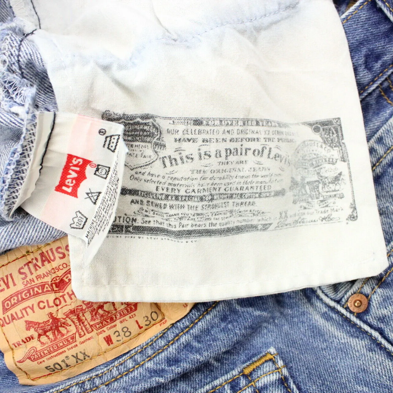 LEVIS 501 XX Jeans Mid Blue | W38 L28