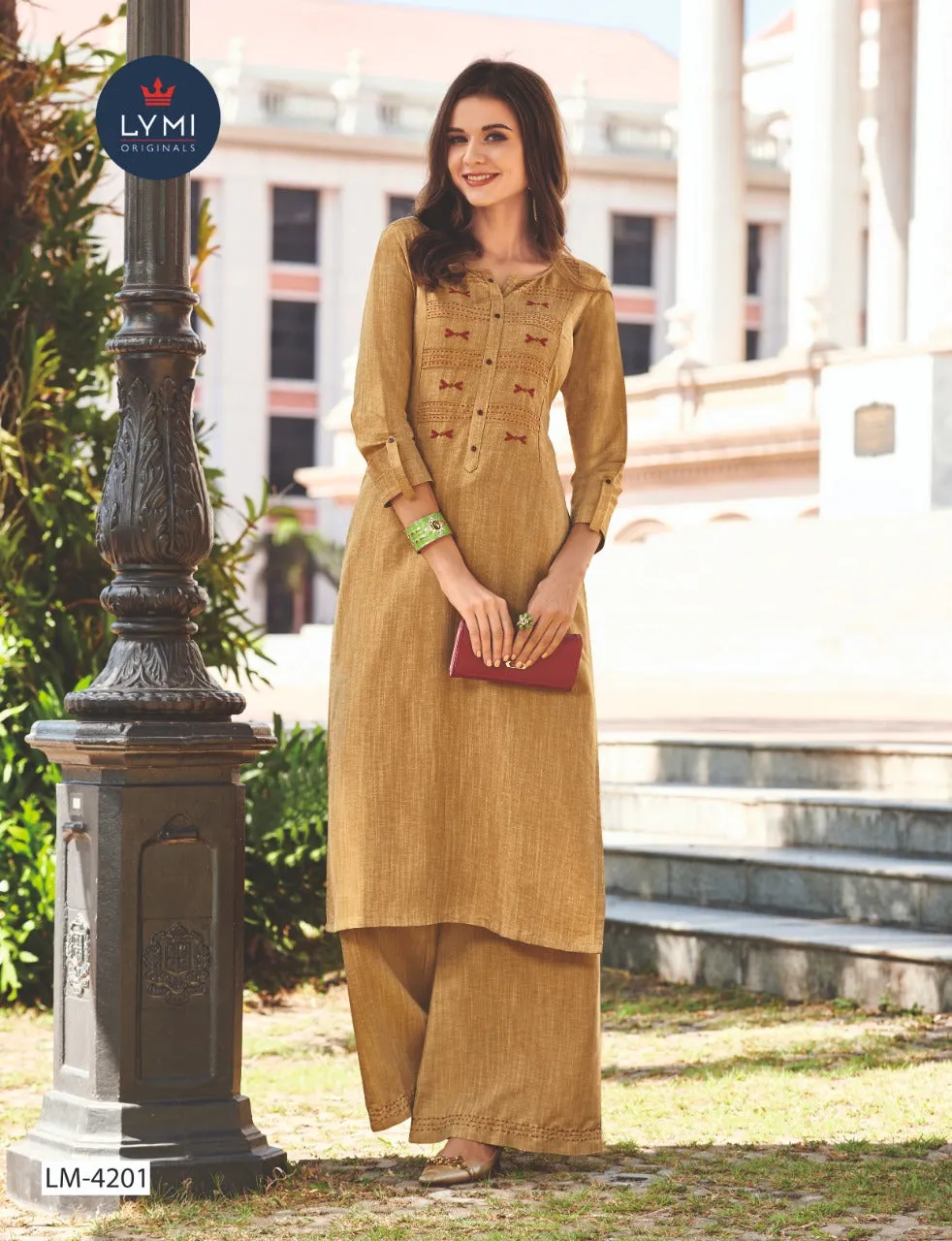 LYMI ORIGINALS PRESENTS RAYON FABRIC WITH EMBROIDERY WORK KURTI