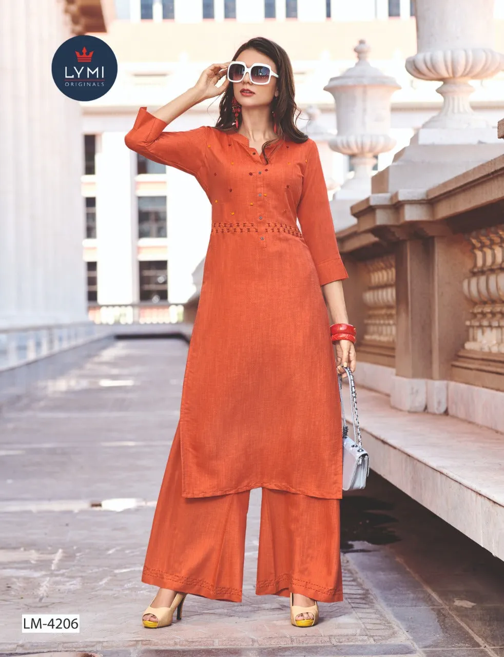 LYMI ORIGINALS PRESENTS RAYON FABRIC WITH EMBROIDERY WORK KURTI