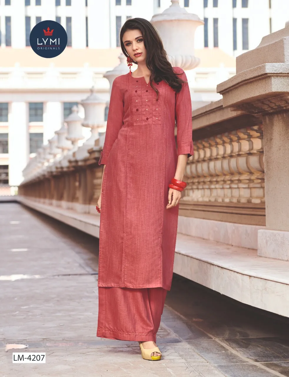 LYMI ORIGINALS PRESENTS RAYON FABRIC WITH EMBROIDERY WORK KURTI