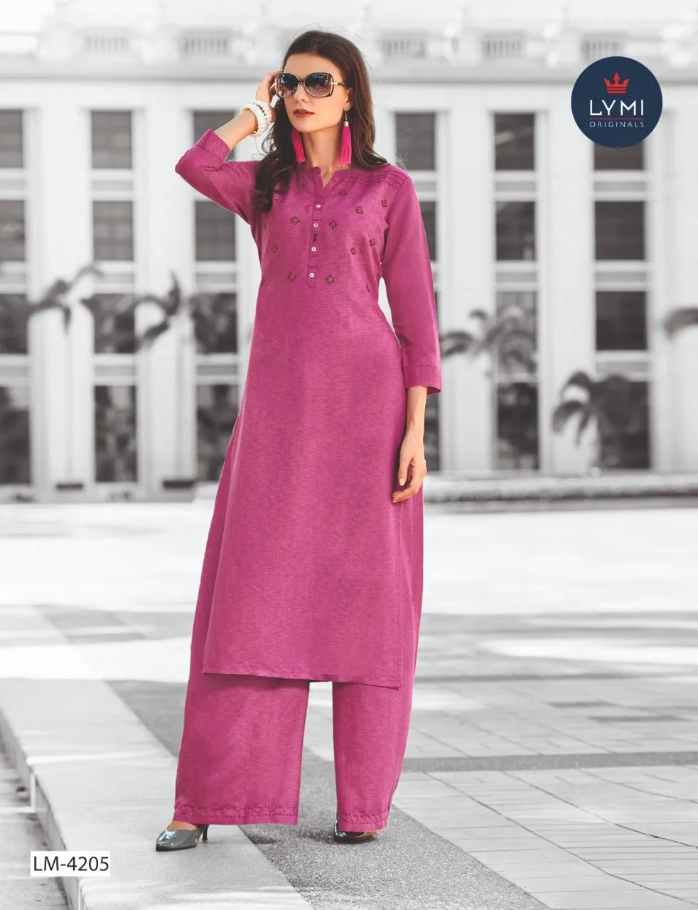 LYMI ORIGINALS PRESENTS RAYON FABRIC WITH EMBROIDERY WORK KURTI