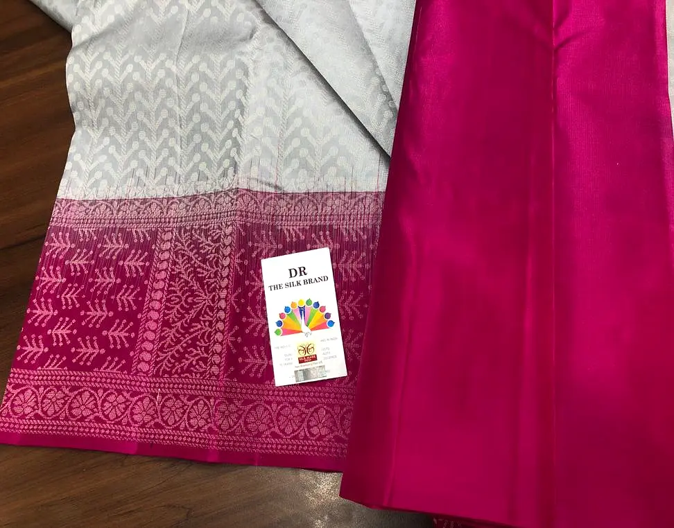 Madhu Bala  , Pure Kanjivaram Handloom Pattu Silk Saree for Women-PDS001KSC