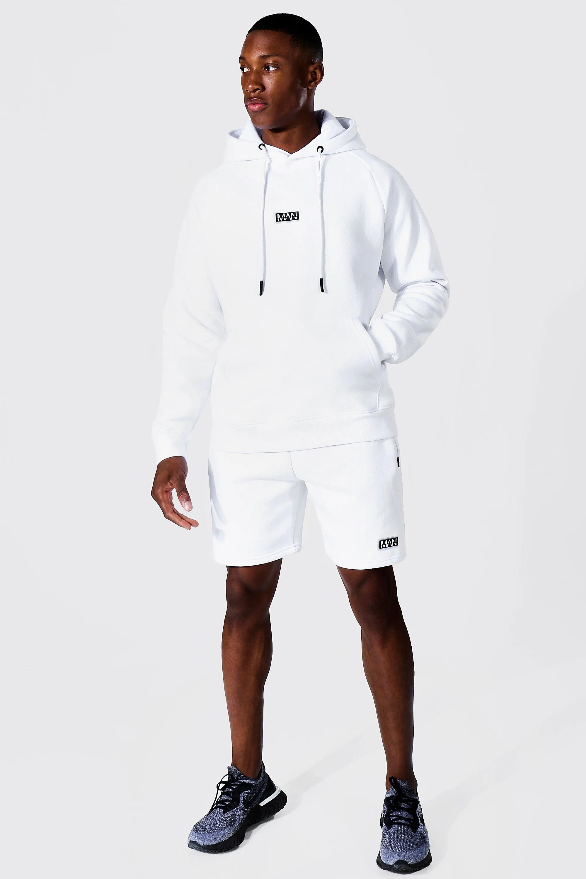 Man Active Training Hoodie And Short Set | boohooMAN UK