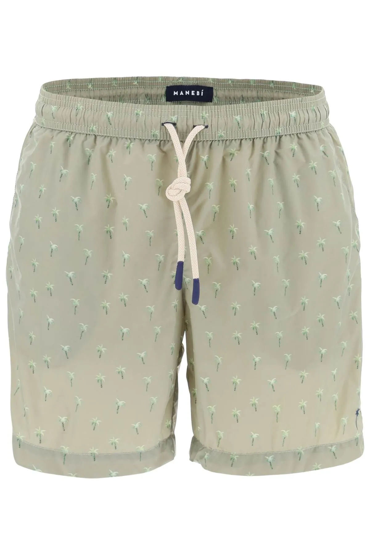 Manebi Printed Swim Trunks   Green