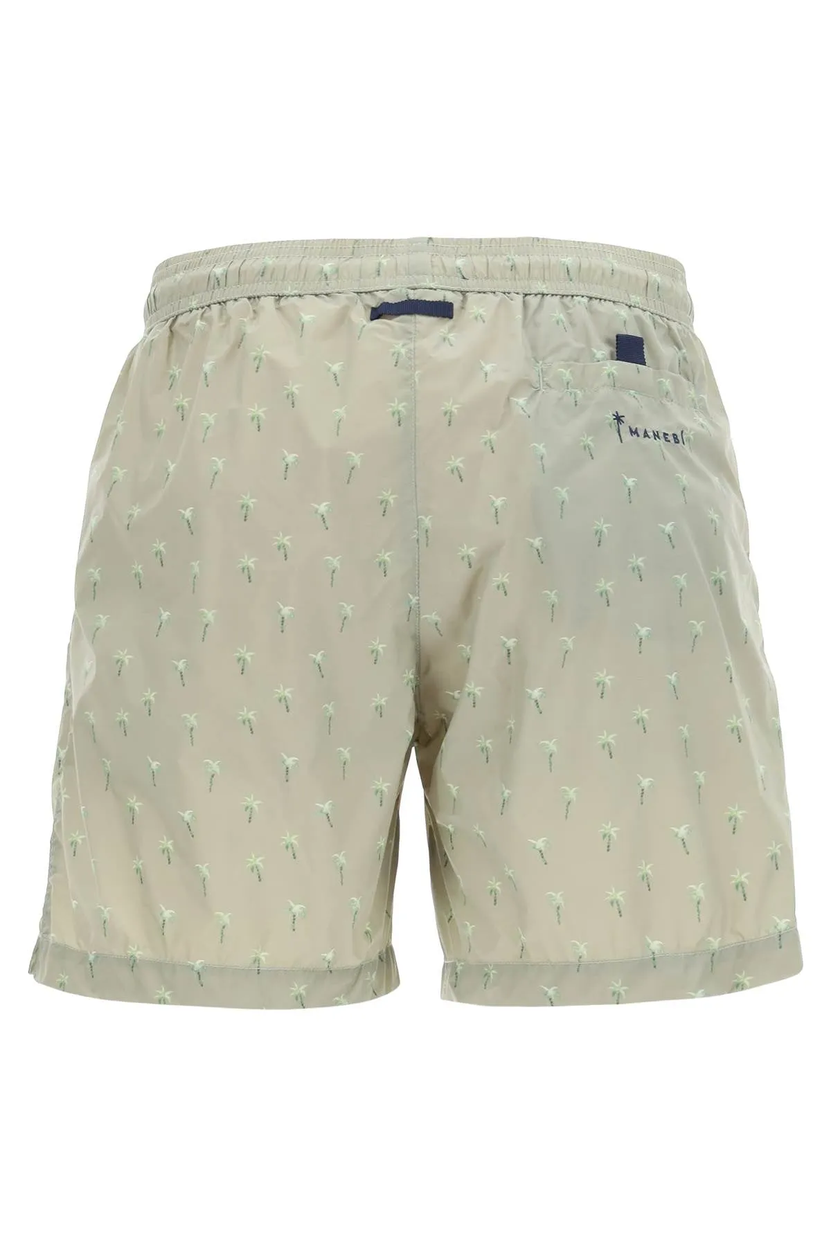 Manebi Printed Swim Trunks   Green