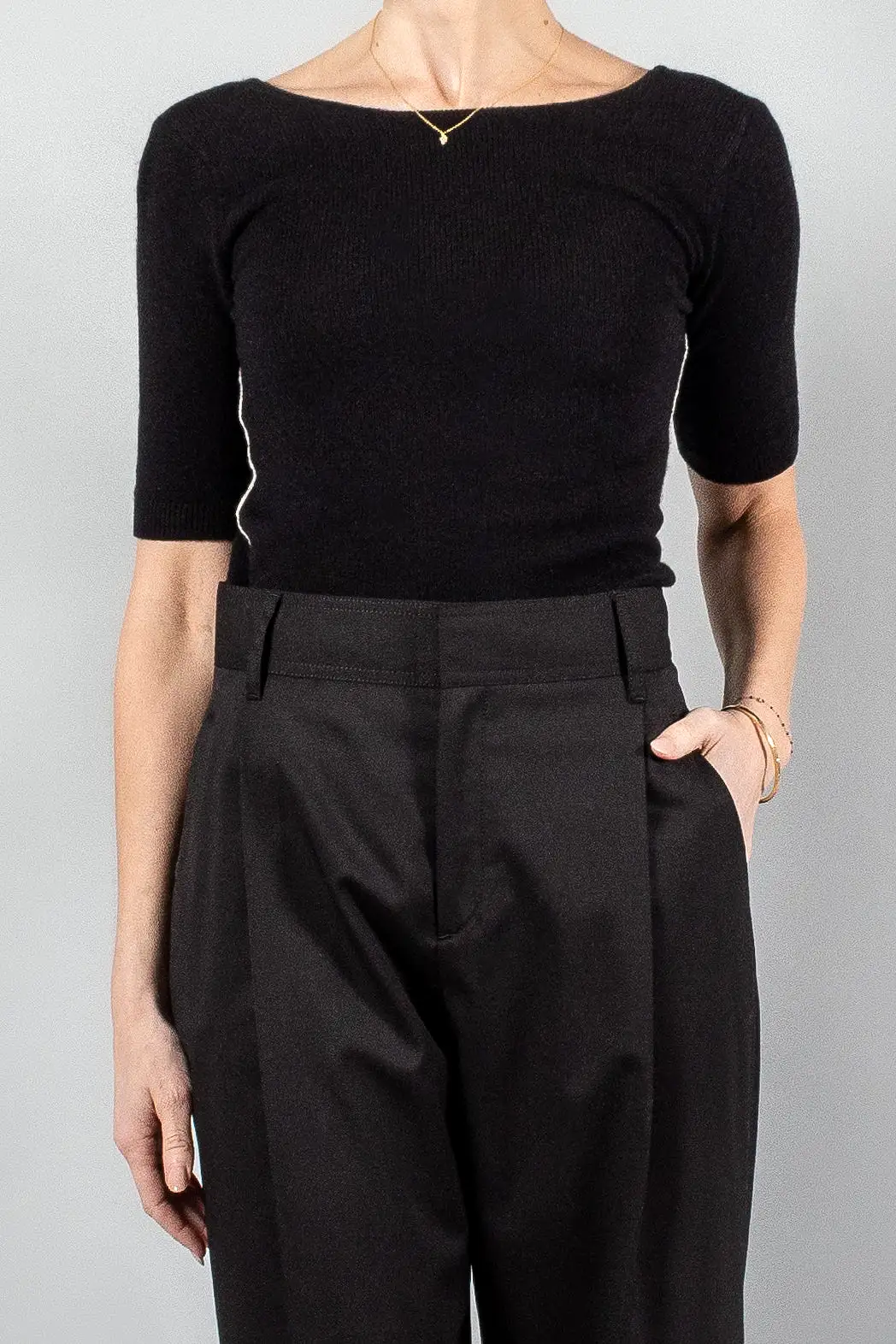 Maria Mcmanus Mid Rise Single Pleat Front Pant