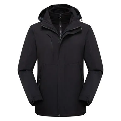 MBluxy 100% Polyester Winter Windproof Warm Men's Jackets