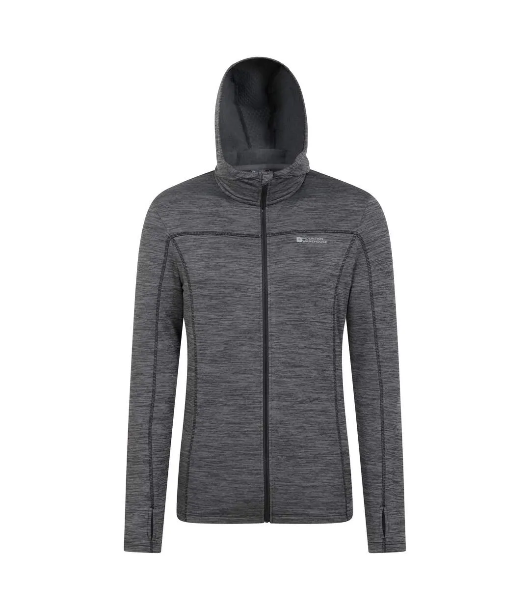 Mens finsbury textured hoodie dark grey Mountain Warehouse