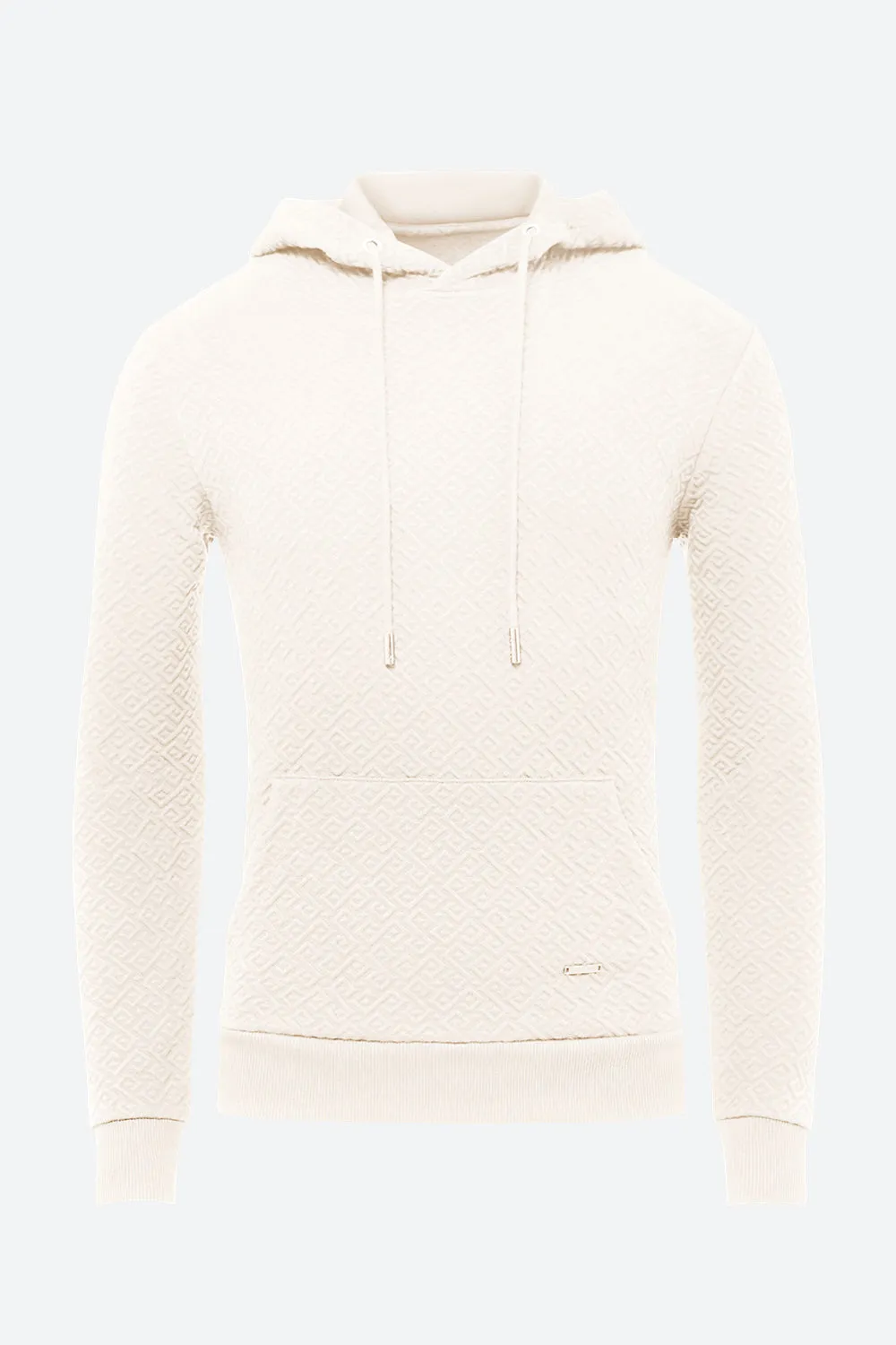 Men's Gorriti Gaucho Pattern Hoodie in Cream