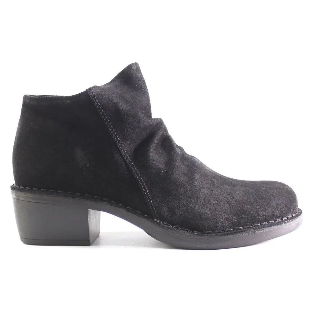 Merk093Fly Suede Leather Women's Zip Up Ankle Boots