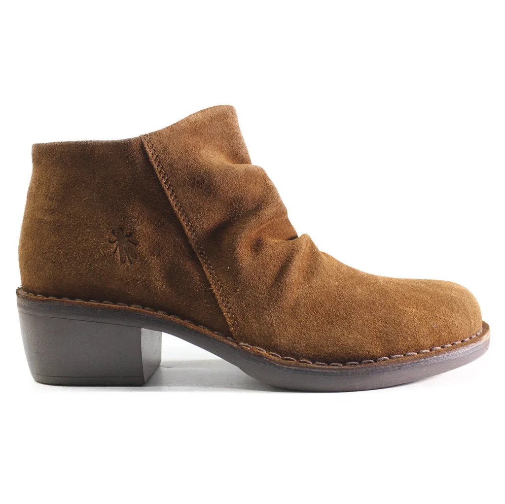 Merk093Fly Suede Leather Women's Zip Up Ankle Boots